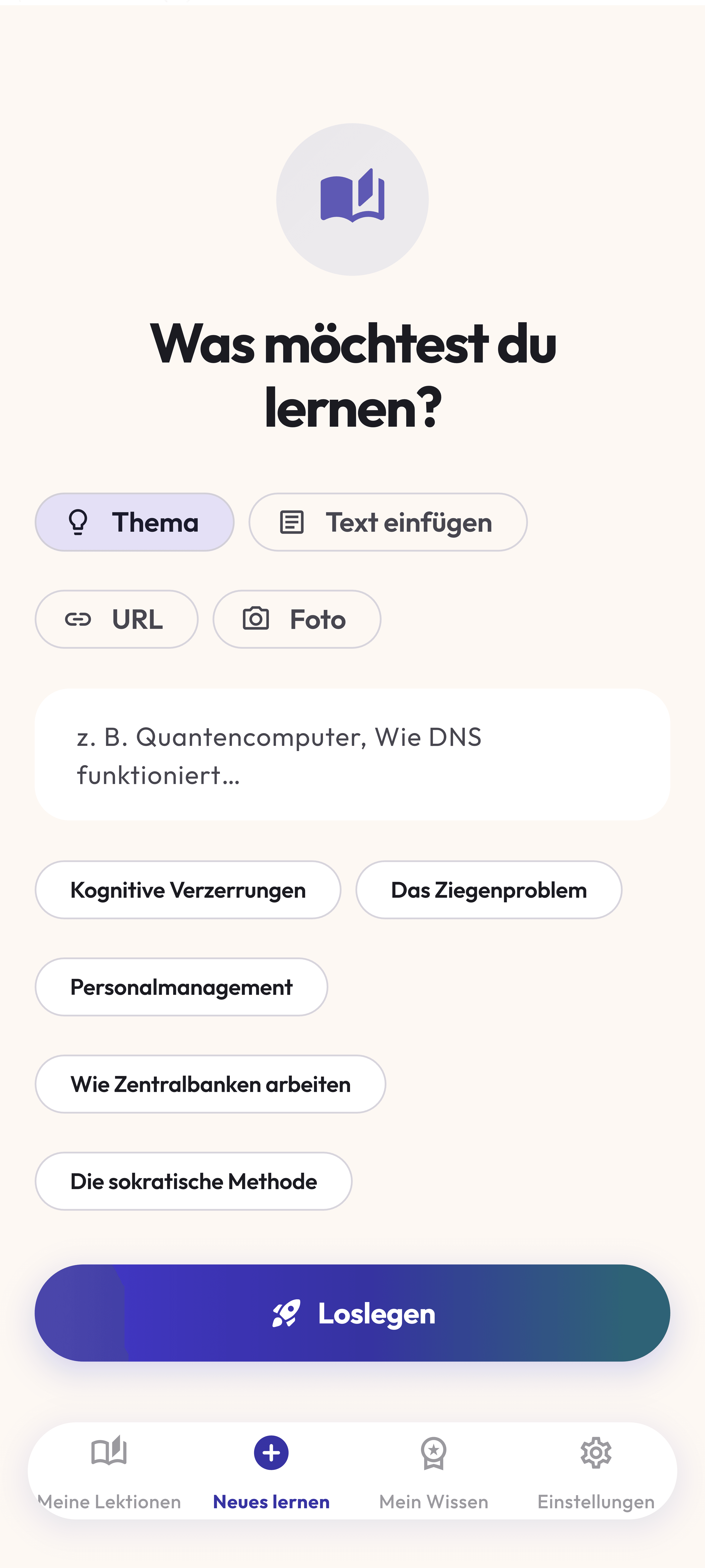 Beliebigen Text einfügen