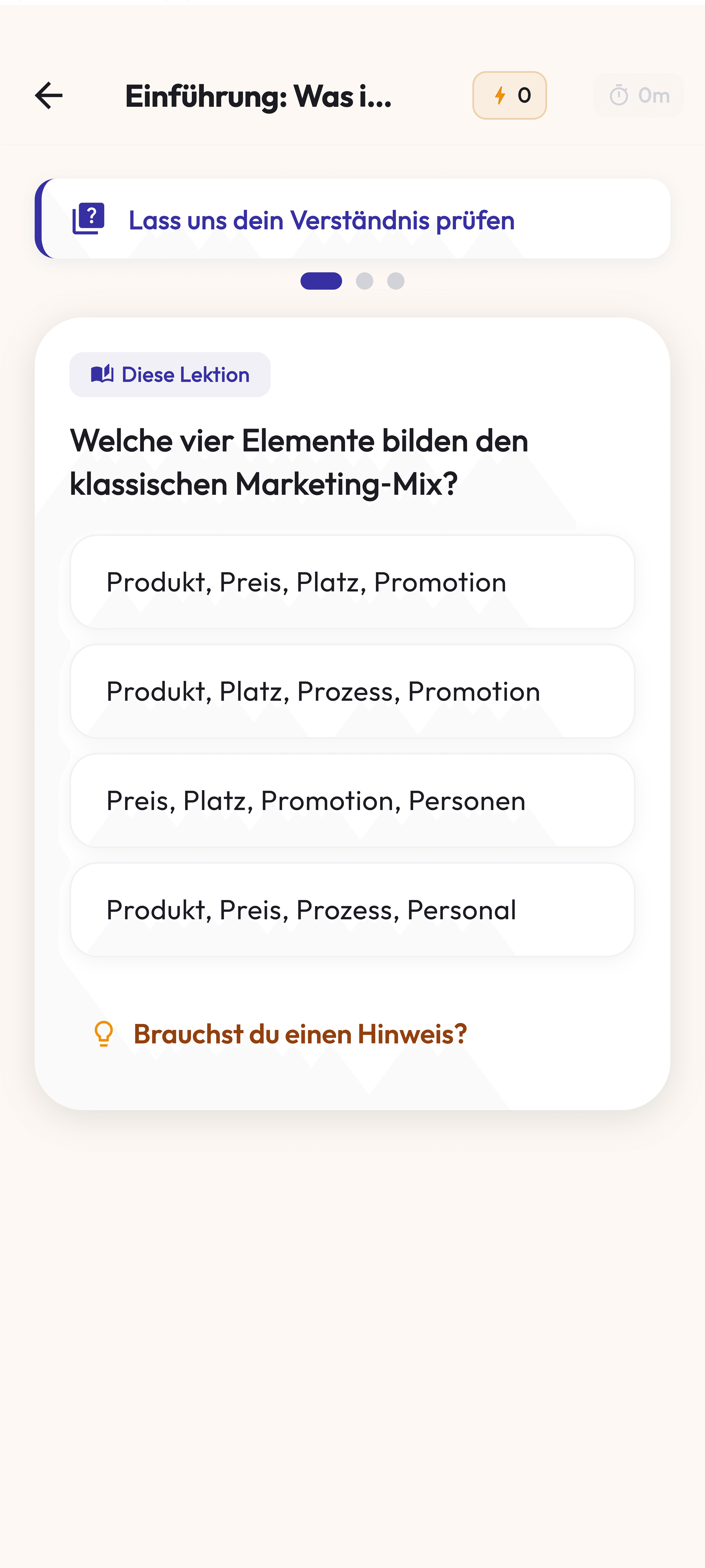 Anpassung an dein Gehirn