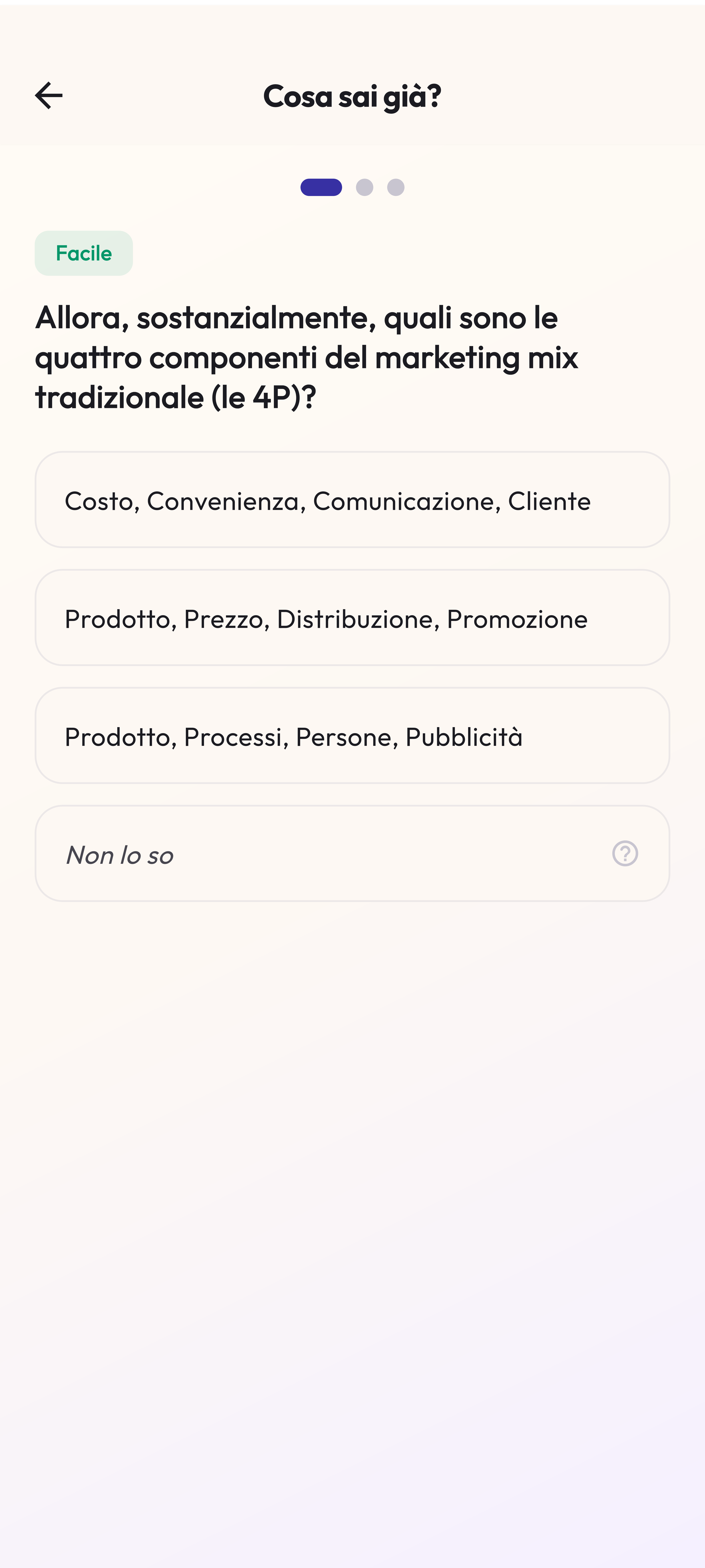 Dimostra di aver capito